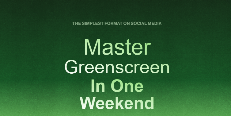 Cut 30 – Greenscreen 101 (2026 June)