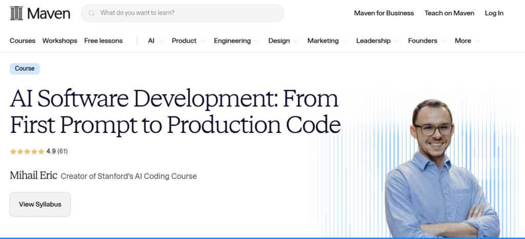 Mihail Eric – AI Software Development (July 2026)