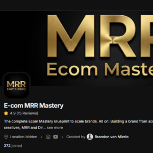 Brandon van Mierlo  - E-com MRR Mastery (MrBrandOwner)